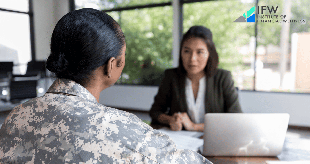 Veteran receiving employment and career support from the VA