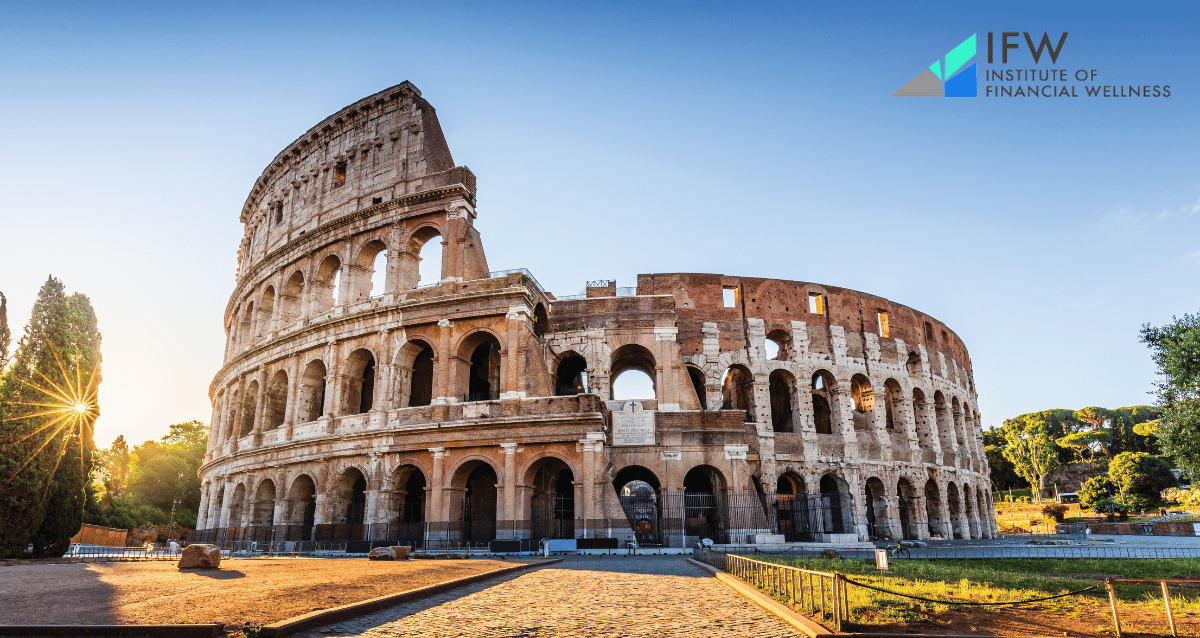 A beautiful image of the Colosseum in Rome, Italy, one of the top 10 travel destinations for seniors.