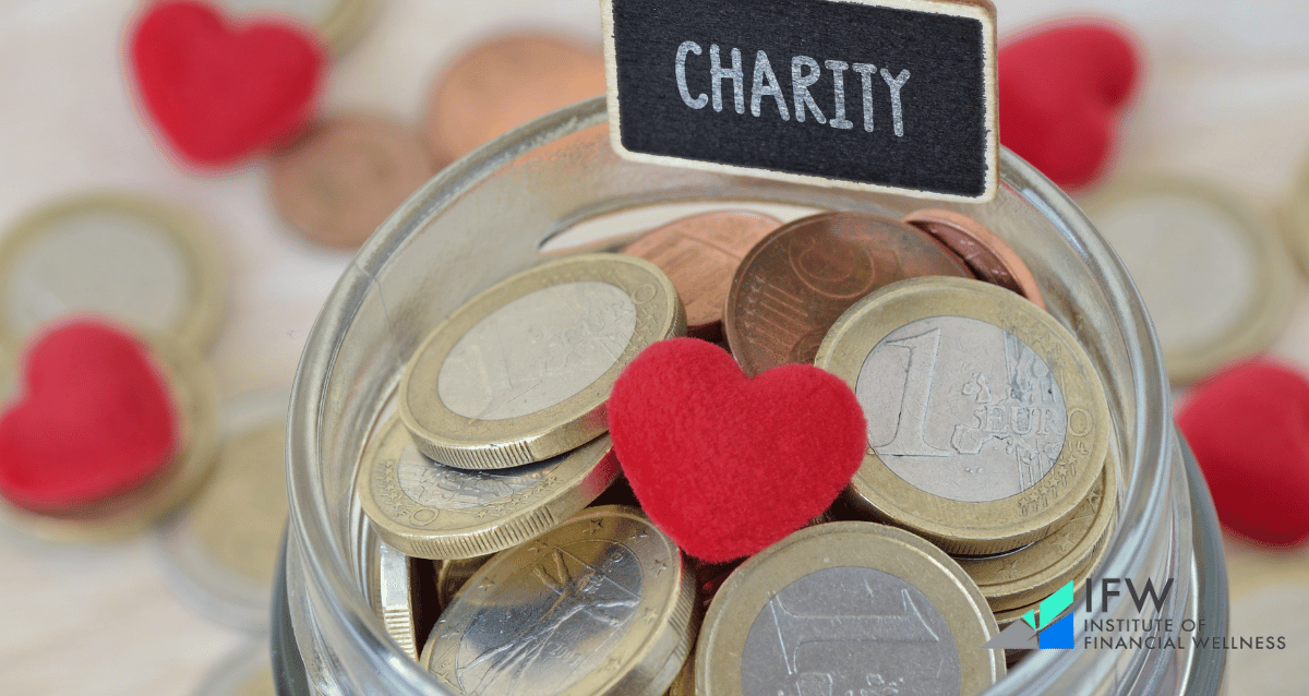 Money saved for charity contributions