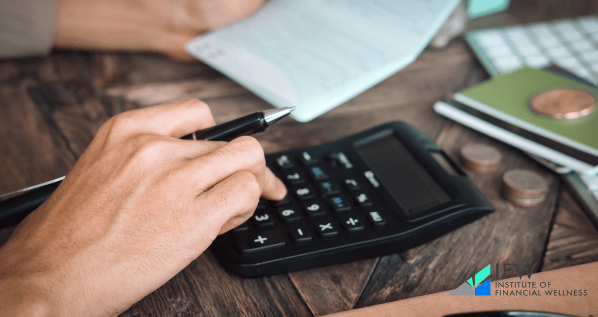 A person calculating retirement withdrawal strategies