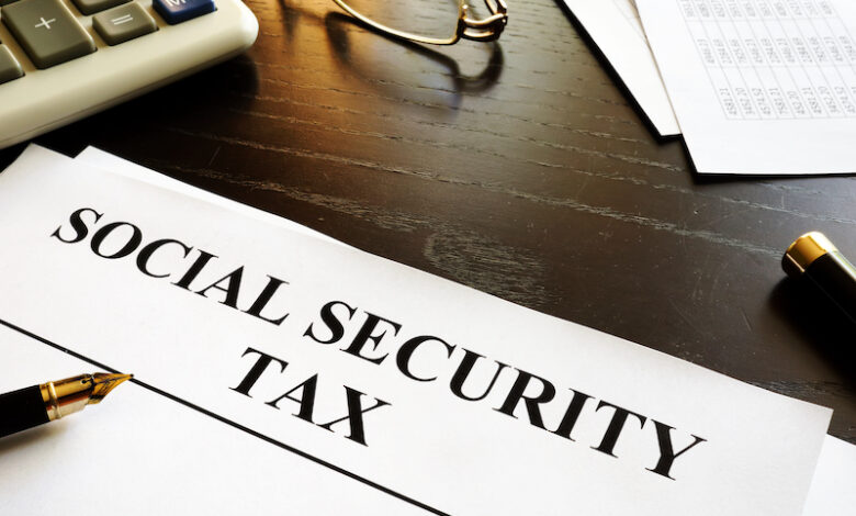 Papers with title social security tax.