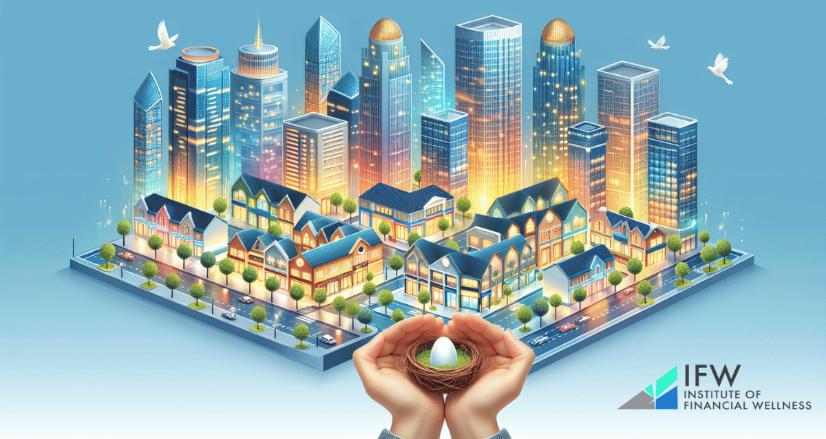 Illustration of a diverse real estate investment portfolio