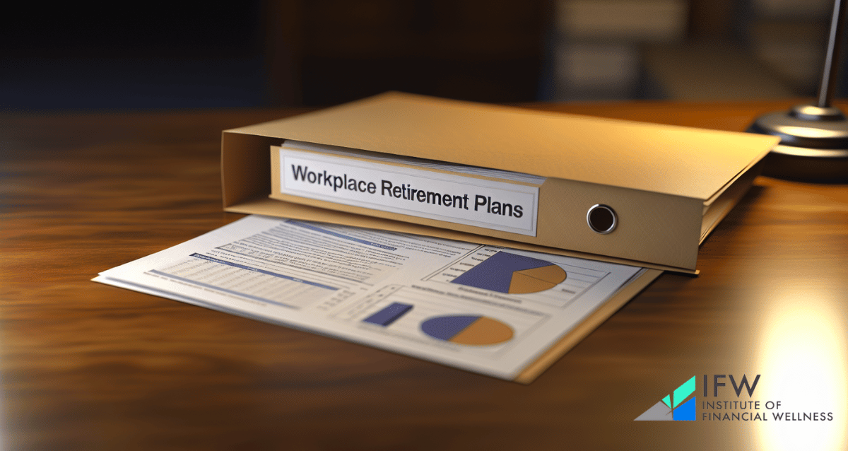 Photo of workplace retirement plan documents