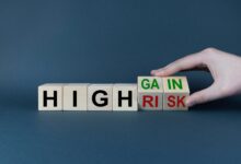 High,Risk,Or,High,Gain.,The,Cubes,Form,The,Expression