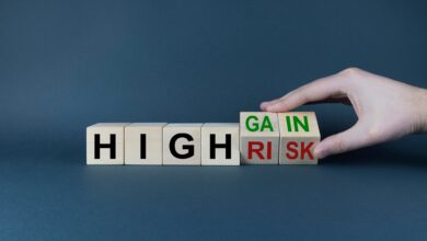 High,Risk,Or,High,Gain.,The,Cubes,Form,The,Expression