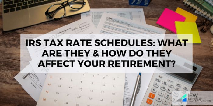 IRS tax rate schedules