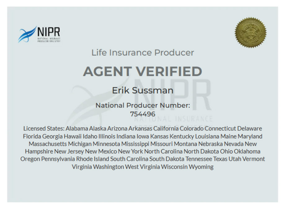 Erik Sussman Agent Verified